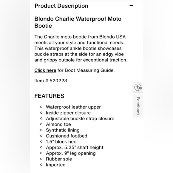 EUC Blondo Charlie Waterproof Moto Booties - Size 8.5 - Picture 3 of 12